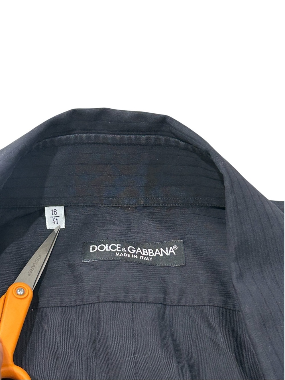Dolce & Gabbana Men's Black Button-Up Dress Shirt Size M - Picture 11 of 16